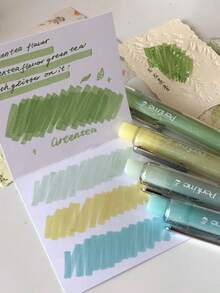 香水气味闪亮荧光笔 4 件/1 套 12 色闪光荧光笔荧光笔荧光凝胶笔斜头标记粉色和可爱荧光笔回到学校学校办公文具下划线突出显示广泛多彩彩绘文具学校用品