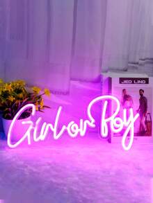 Colorful Decorative Neon Lights, Adjustable Brightness, LED Signs, Battery-Operated, Portable And Easy To Use. Available In Phrases Such As "Merry Christmas", "Love", "Happy Birthday", "Let's Party", "Marry Me", "Oh Baby", "Girl Or Boy", "Cheers To Love", Etc. Suitable For Home Decoration, Bar Decoration, Festival Party Decoration, Confession Decoration,