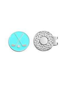 1至3个磁性帽夹。高尔夫配件。采用耐磨锌合金装饰。适合高尔夫球手。颜色：浅蓝绿色。 - 彩色 - 查看 11