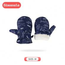 Binomata 1 Pair Toddler Boys & Girls Cartoon Waterproof Warm Winter Gloves, M Size For 1-3 Years, L Size For 3-8 Years, Outdoor Snow Ski Mittens - Multicolor - View 33