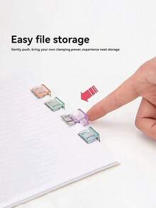 6pcs Invisible Pant Leg Shortener Clips, No-Sew Hidden Clamps And Leg Tightening Devices To Prevent Pants From Dragging On The Ground, Multipurpose Clips For Home, Office, File And Paper Organization - Multicolor - View 9