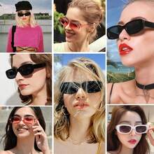 Lentes de Sol Rectangulares Retro 10 Piezas con - 1 - Ver 5