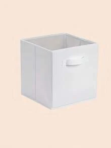 1/6 حزمة صندوق تخزين - صندوق تخزين مكعب 11 بوصة، خزانة تخزين قابلة للطي للخزانة والملابس والألعاب، مقابض مقواة