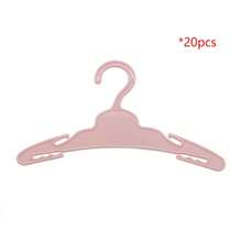 MSYO 20pcs/Set Mini Doll Clothes Hangers, 5 Colors Available, Fashion Doll Clothing Accessories