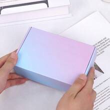 6x4x2 Inch Small Shipping Boxes For Packaging Small Business 50 Pack Mailing Boxes Corrugated Cardboard Mailer Gift Box Gradients - 紫色 - 查看 5