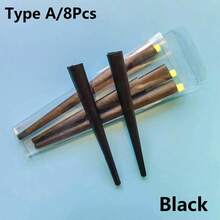 1 Set Completo de Kit de Fumar, que incluye 8 conos pre-enrollados, 1 libreta de papel de fumar, bandeja de plástico de doble capa, molinillo de doble capa, tubo de almacenamiento, regalo de cumpleaños, regalo de vacaciones, regalo del Día de San Valentín