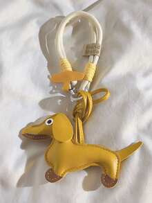 Creative And 3D Puppy Pendant Woven Nylon Short Hanging Rope Suitable For Phone Cases, Phone Pendants, Keychains, Headphones, Wristbands, Bracelets, Internet Celebrities, Fun And Cute Men's And Women's Styles