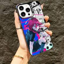 Funda de Teléfono Blue Lock Hyoma a Prueba de Golpes con Cubierta Trasera Mate Compatible con iPhone 16, 15, 14, 13, 12 Mini, 11 Pro Max, 16E, X, XR, XS Max, 8 y 7 Plus - Mezcla de colores - Ver 1
