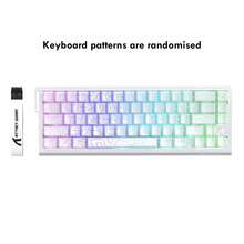 ATTACK SHARK X68HE 60% 有线机械游戏键盘，可调节触发行程，霍尔效应磁性开关，8KHz 轮询率，RGB 背光，顶部安装，侧印键帽 - 彩色 - 查看 10