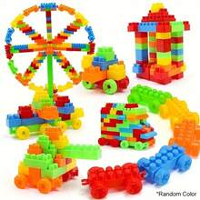 Children's Large Building Blocks Plastic Toy, DIY Assembly Early Education Puzzle Toy, Preschool Gift, Halloween, Christmas Gift - Multicolor - View 12
