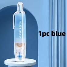 1pc/2pcs Retractable Double-Sided Tape Dispenser, Creative Pen-Shaped Polka Dot Tape In Pink, Blue, Green, White, With Roller And 360° Rotatable Tip, For Scrapbooking, Cards, DIY, Portable, Back To School, Office Supplies, Teacher's Day, Graduation, Thanksgiving, Birthday Gifts, School Prizes And Rewards