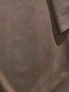 1 chiếc áo thun ngắn tay in họa tiết, chất liệu giả da lộn, dáng rộng, thoải mái dành cho bé trai tuổi teen, thích hợp cho mùa xuân, hè và thu. - Cà phê nâu - Xem 9