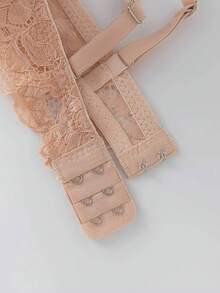 DISEON 3pcs/Set Ultra-Soft Lace Splicing Supportive T-Shirt Bra Set