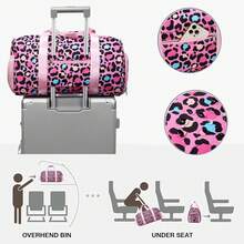 Bolsa Deporte Niña Unicornio Bolsa Deportiva Niña Bolsa Gimnasio Gym Bags Maleta Unicornio Niña Bolsa Danza Niña - rosa (leopardo rosa) - Ver 12