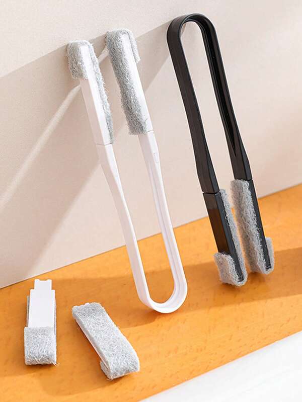 1/2 Stück Hotel Fensterreinigungswerkzeug zur Staubentfernung, Jalousienreinigungsausrüstung, Klimaanlagenlamellen-Reinigungsbürste, Auto-Klimaanlagenreinigungswerkzeug, Waschklammerbürste, unverzichtbar für Zuhause