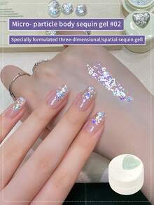 annies 5g/Set Micro Glitter Nail Polish Gel, 3 Colors, Super Shiny Sparkling Nail Art Salon DIY - Multicolor - View 12