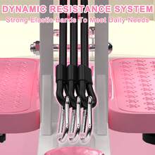 Deep Squat Machine For Home-Glutes Trainer Machine With Resistance Bands Squat Assist Trainer For Core & Legs Workout Ideal For Home Gym, Apartment & Office - 粉色 - 查看 7