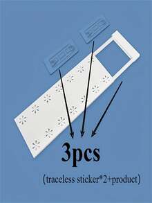 3 pièces Étagère de rangement réglable - Installation sans perçage, système d'étagères extensible en plastique blanc économisant l'espace avec des étagères réglables et un cadre robuste - Armoire de rangement compacte et robuste pour placard, cuisine, salle de bain, maison - Assemblage facile, structure en plastique durable, design blanc moderne, solution de rangement pour petits espaces multifonctionnelle - Convient pour appartement, dortoir, bureau - Unité d'étagères à hauteur et largeur extensibles, séparateur de placard, rallonge d'étagère