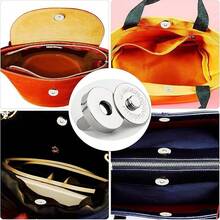 4/10/12 pares de broches magnéticos, colores surtidos, broches a presión de costura para manualidades, bolsos, ropa, cuero, material de cobre, fuerza magnética súper, suministros de arte y manualidades - Multicolor - Ver 7