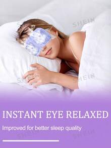 50pcs Lavender Scented Steam Eye Mask, Hot Compress Eye Mask, Self-Heating Sleep Eye Mask, Travel Essential, Disposable Eye Mask, Gentle Texture, Low Allergenicity, Suitable For All Skin Types - Purple - View 4