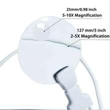 4X Magnifying Glass With 5in Diameter Magnifying Lens, Hands-Free Magnifying Glass For Reading, Adjustable Magnifier With Stand Neckwear For Seniors Low Vision When Sewing, Crafting, Cross Stitch, Inspection, Repair,For School Supplies,Back To School