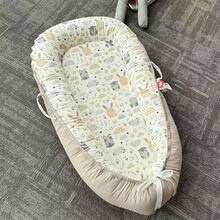 1pc Portable Baby Crib Bed, Removable & Washable Infant Lounger, Anti-Pressure Baby Nest - Multicolor - View 14