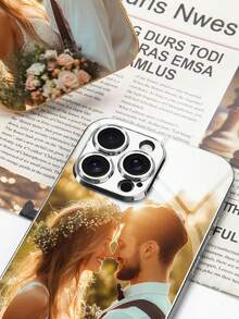 1pc Customized Photo TPU 1.0 Transparent Phone Case Compatible With IPhone 15 Pro Max/IPhone 16 Pro Max/IPhone 17 Air/IPhone 17 Pro Max, S24U/A36/A17, And Other Models - Gold - View 6