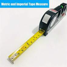 1 pieza Nivel láser, herramienta de marcado, kit de nivel láser multiusos, retícula estándar, herramienta de haz de nivel láser, con cinta métrica e imperial