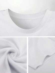 Girls' Graphic Tee Cool Earth Print  Soft Cotton Blend, Short Sleeve Top For Casual Style &  Awareness  A Fun & Fashionable Statement Piece! - 白色 - 查看 4