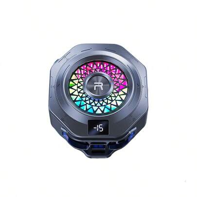 REMAX RT-F14 Mobile Phone Cooler For Live Game Streaming: Lightweight, Compact, And Portable (63g) With Semiconductor Cooling Clip (Gun Black)