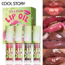 4-Piece Set Of Lip Glossy Lip Oil, Moisturizing And Brightening Lipstick, Autumn And Winter Tone Lipstick - Multicolor - View 2