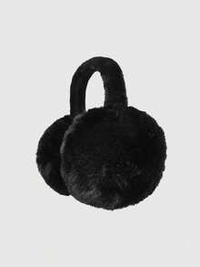 1 Pack Winter Earmuffs Foldable Fluffy Ears Plush Fluffy Warmer Women's Cute Earmuffs With Plush Heat Liner Furry Winter Outdoor Cold Weather Winter Accessories