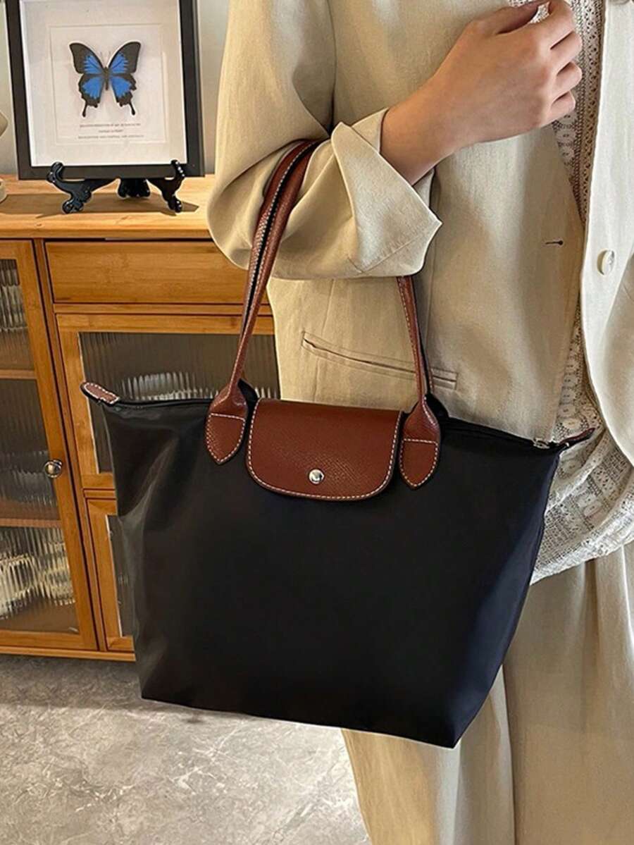 Women's Shoulder Bag, Dumpling Bag, Suitable For Daily Use - Black - View 1