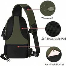 MOSISO Camara Bolsa, DSLR/SLR/Mirrorless Mochila a Prueba de Golpes Para Cámara Con Trípode e Inserto Desmontable - Ejército Verde - Ver 2