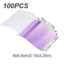 100/500pcs Imitation Gold Foil Paper Leaf Gilding Painting DIY Furniture Decoration Craft Paper, For Festive Scene Decoration,Resin Crafts,Furniture Lines, Ceiling, Jewelry Making Gold-Plated Decoration