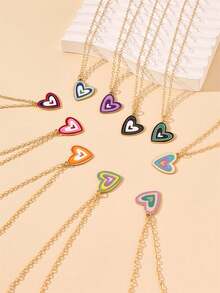 10pcs/5pcs Fashionable & Elegant Simple Colorful Butterfly Y2K Pendant Necklace Set, Unisex, Suitable For Holiday, Party, Date, Gift, Daily Wear, Festival Gift, Best Wishes