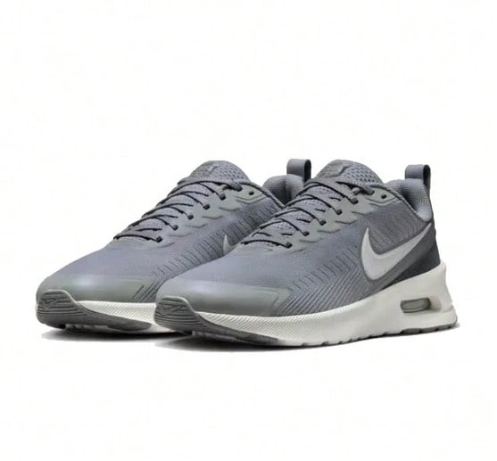 Nike Air Max Nuaxis 男款缓震回弹支撑健身训练跑步鞋，脚感舒适，适合日常通勤和休闲运动，灰色，时尚实用，型号 FD4329-007 - 灰色 - 查看 1