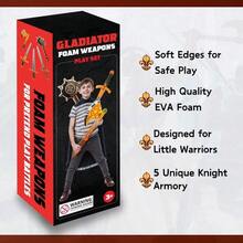 12 Pack Foam Swords And Shields Playset Medieval Combat  Warrior Weapons Costume Role Play Accessories For Party Favors TAOWKI1 - 5 包 - 查看 6
