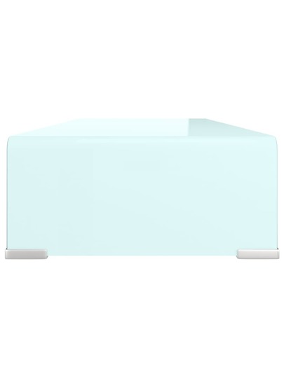 VidaXL TV St /Monitor Riser 70x30x13 Cm Glass Groen view 5