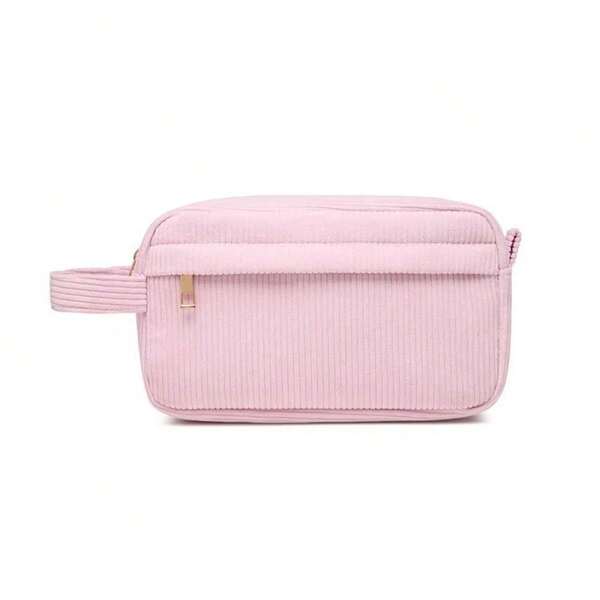Bolsa Necessaire Feminina Compacta Elegante Moderna Organizador Maquiagem Skincare Cosmético Viagem Multisuo Espaçosa Estojo Resistente Design Sofisticado Unissex