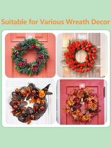 Large Wreath Hanger Hook, Suitable For Halloween, Christmas, Easter, Valentine's Day Wreath Decoration, Front Door Welcome Sign, Heavy Duty Adhesive Wall Hook, High Load-Bearing, Door Hanging Storage Rack - Transparent - View 8