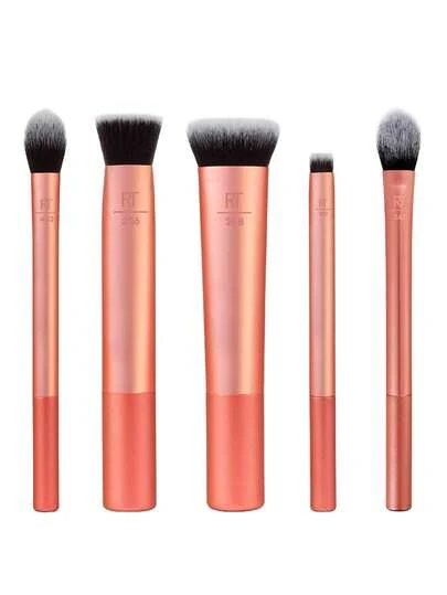  Real Techniques 5 Piece Face Base Makeup Brush Set, For Concealer, Foundation, Contour, Setting Powder & Special Concealer Brush For The Front, Makeup Brushes For Blending & Buffing & Sculpting, Travel Friendly, Gift Set, Cruelty-Free,Brush Set,Makeup Brush Kit,Make Up Brush Set,Make Up Set Complete,Makeup Brush Set,Complete Makeup Kit,Brush Kit,Brushes Makeup Set,Makeup Gift Set,Set,Giveaways,Professional Makeup Brushes,Complete Makeup Set