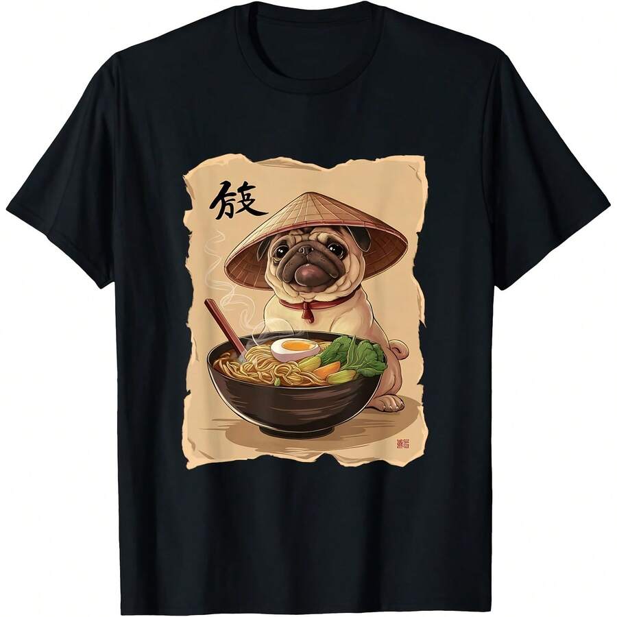 Aesthetic Anime Japanese Noodles Designs  Woman Kaw Uni T-Shirt - Đen 9 - Xem 1