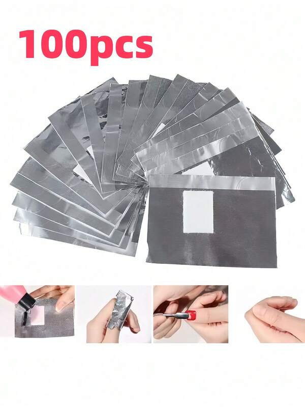 1000/800/600/400/300/200/100/50 piezas Almohadillas de papel de aluminio para quitar uñas, adecuadas para arte de uñas, removedor de esmalte de uñas de gel acrílico con remojo, almohadillas de papel de aluminio para quitar esmalte de uñas, removedor de papel de aluminio para uñas con remojo, almohadillas de papel de aluminio para quitar esmalte de uñas de gel con almohadillas de resina de poliéster grandes sin pelusa pre-adjuntas para tratamiento de eliminación de uñas, suministros de tecnología de uñas, adecuadas para mujeres, regalo de Navidad, relleno de calcetín, suministros de cuidado de uñas, consumibles de uñas