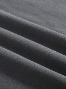 GRDR Men's Casual Solid Color Crew Neck Sweatshirt - Dark Grey - View 4