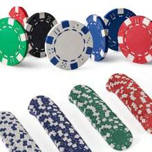 Chip Poker, Chip Poker Texas Holdem/Chip Xúc Xắc Chấm Nhỏ/Chip - Nhiều màu - Xem 5