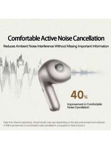 Xiaomi Auriculares Buds 5 semi-in-ear con cancelación activa de ruido y tecnología de cancelación de ruido adaptativa, ajuste cómodo y ventilado, resistencia al agua IPX4, conexión inteligente para dos dispositivos, compatibles con dispositivos Android y Apple, color azul hielo. - Azul escarcha - Ver 5