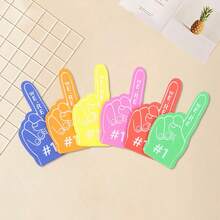 1 pezzo Guanti da tifoso in EVA, accessori per manifestazioni sportive studentesche, guanti da applauso per cheerleading, dita in schiuma EVA, adatti per ogni occasione di tifo, accessori per cheerleading sportiva, forniture per creare atmosfera da festa (materiale schiumoso, sulla superficie del prodotto ci saranno alcune bolle e fori)