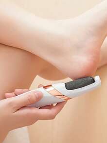 Electric Foot Grinder, Electric Callus Remover, USB Rechargeable Automatic Foot File, 2-Speed Settings, With LED Light And Replacement Rollers - Portable Foot Scrubber And Pedicure Tool For Dry, Cracked, Hard Skin And Calluses, Suitable For Home And Travel, Durable - An Ideal Gift For Men And Women For Halloween And Christmas - Multicolor - View 3