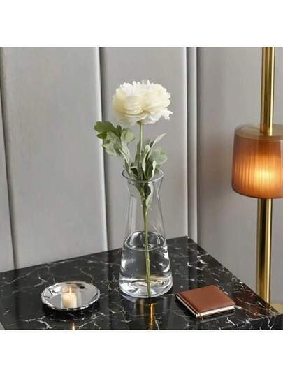 1/5/8/ Moderne Minimalist Plastic Flower Vase, Thick Transparent Bloemen Container, No Power Or Battery Needed, Home Pot, Ideal Tabletop, Wedding, Dining Table, ation Room Glass Vase view 4